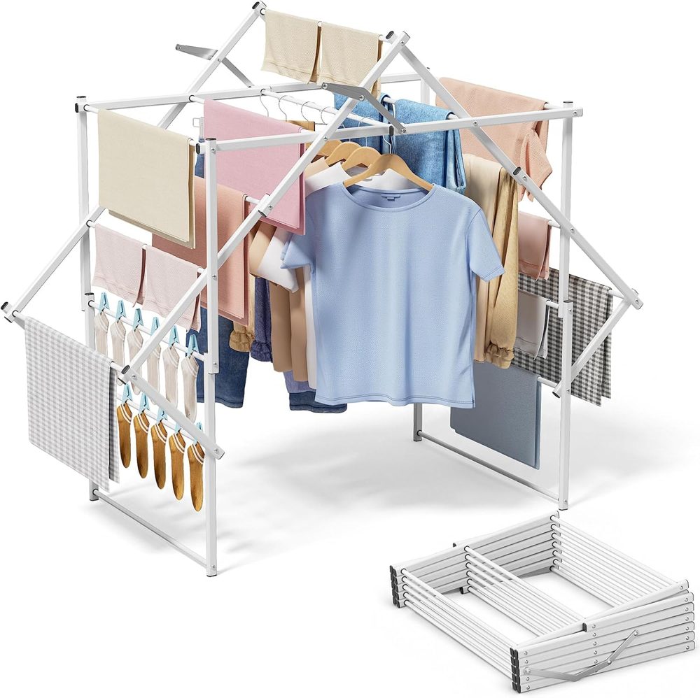 Sakugi Arch Clothes Drying Rack, 48.2" Wide, Foldable — view 2